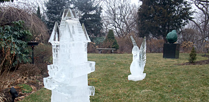 Castle on Hudson Winter Festival ice sculptures