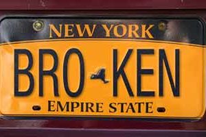 New York State license plate
