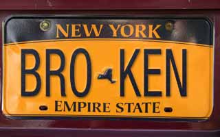 New York State license plate