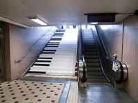 Subway stairs