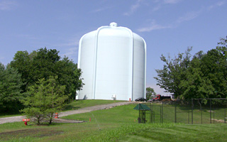 Four-million gallon storage tank