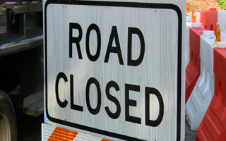 Road Closed in Briarcliff