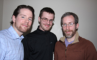 Left to right: Daniel Scott, Sean Roach and David Bedell.