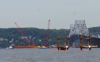 construction on Tappan Zee Bridge