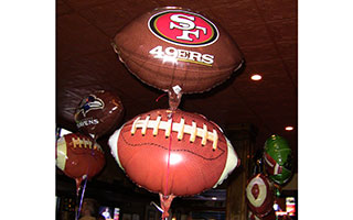 football team balloons