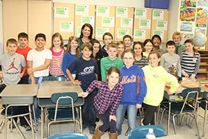 Joanne Buccini & Nadine McDermott with Todd Elementary School 5th grade