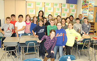 Joanne Buccini & Nadine McDermott with Todd Elementary School 5th grade