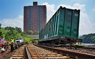 MTA freight derailment recovery efforts