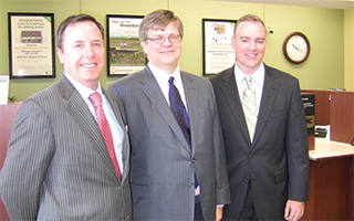 Left to right: Desmond Lyons, Tim Sullivan and Brian Smith.