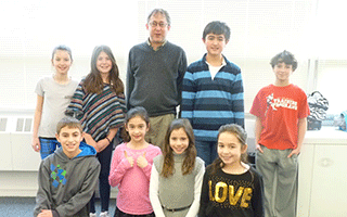 Author Eric Berlin with Todd Elementary Students 