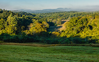 Property recently protected by Scenic Hudson in New Baltimore, Greene County, conserves scenic meadows and woodlands in foreground of magnificent Catskill Mountain views. (photo: Robert Rodriguez, Jr. / Scenic Hudson) 