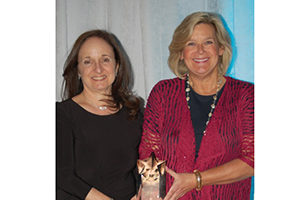 From L to R: Diane Rosenthal, executive director of NFTE Fairchester and Ellen Lynch, executive director of Food Bank for Westchester.