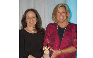 From L to R: Diane Rosenthal, executive director of NFTE Fairchester and Ellen Lynch, executive director of Food Bank for Westchester.