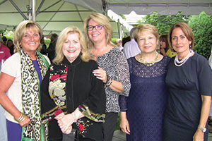 Left to right: Phyllis Lerner, Mary Case Friedner, Karen Stroub, Elvira Aloia and Marcene Hedayati.