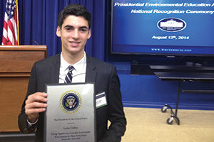 2014 Sleepy Hollow Graduate Luke Colley at the White House.