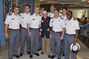 WWII Veteran, Chick Galella with cadets