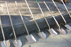 Golden shovels — spray painted of course