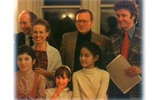 The Music Hall was purchased and rescued on Valentine’s Day 1980. The Founding Board Members are celebrating in this photo. l to r: Board Members Berthold Ringeisen and Helen Ringeisen, Morton Epstein (Vice-President), and Raymond Bowles (President). Karina is in the middle.