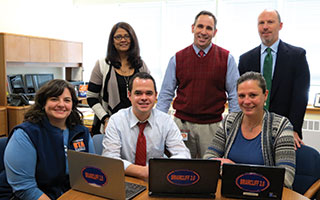 New York State Sen. David Carlucci (D-Rockland-Westchester)  visited Briarcliff Manor to discuss how State funds will contribute  to the District’s 1-to-1 initiative.