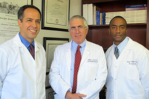 From left to right: Drs. Christopher Martin, Barry Field and Floyd Byfield of Phelps Medical Associates-Gastroenterology. The medical practice recently achieved-accreditation by the Accreditation Association for Ambulatory Health Care (AAAHC).