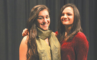 Briarcliff High School students Olivia Banc and Jillian Agona won the school’s Poetry Out Loud  competition and will compete at the Mid-Hudson Regional Competition on Feb. 25 at Purchase College.