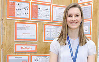 Senior Elizabeth Sobolik won first place in her category at this year’s Westchester Science and Engineering Fair.