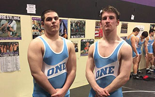 Irvington wrestlers Peter Jones and Adam Krieger were crowned Division II Section One Champions.