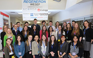 Sleepy Hollow High School's award-winning team at the  Westchester Science and Engineering Fair.