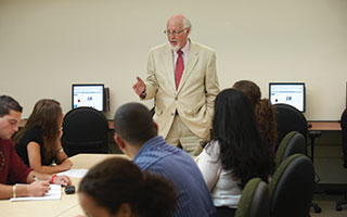 Dr. Lynn Johnson instructs  LIU Hudson at Westchester  MBA students.