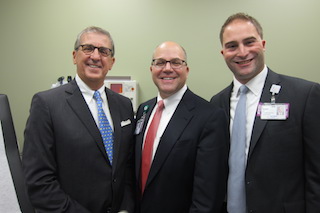 Richard Sinni, Chair, Phelps Board of Directors; Daniel Blum, Phelps President & CEO; and Adam Boll, Vice President, Strategic Ventures/Ambulatory Services at Northwell Health.