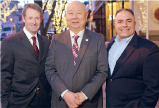 From left to right: Terence Murphy, John P. Chang, Domenic Morabito Jr.