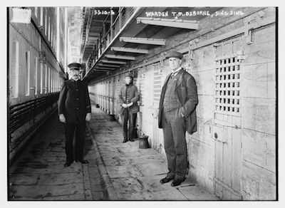 Warden Osborne in Sing Sing Cell Block