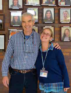 Briarcliff High School teachers Thomas Durkin (left) and Michelle McNeight have been named Collaborators of Excellence by the New York State English Council.