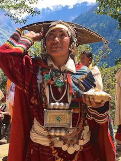 Humli woman in traditional dress