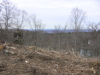 Site of The Club facing the Hudson River Valley.
