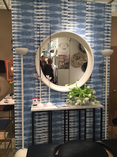 Large-scale, oversized patterned wallpaper is another on-trend style spotted around Market this spring.