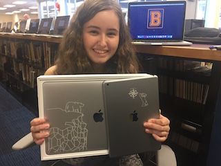 BHS Class of 2017’s Eliana Perez designed the covers for iPads and MacBooks for incoming classes this fall.