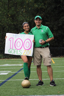 Zoe Maxwell and coach DiBenedetto