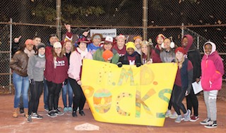 The Anne M. Dorner middle school team won the Crazy Hat Kickball Tournament in November.