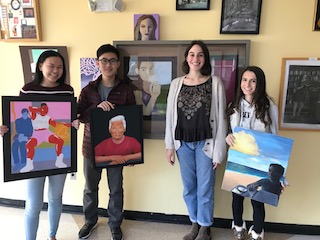 L-R: Kala Herh; Haochen (Daniel) Deng; Sarah Albert; Hannah Siesel.