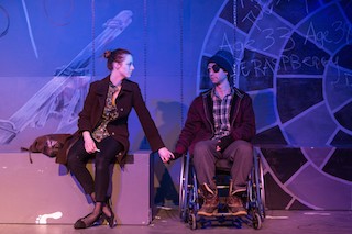 Emily Jackson and Doug Goldring in Arc Stages’ Gruesome Playground Injuries by Rajiv Joseph.