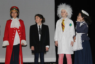 Washington Irving students got a taste of history as they traveled in The Time Machine.