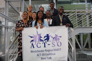 Students and members of the Westchester Region NAACP ACT-SO Coalition