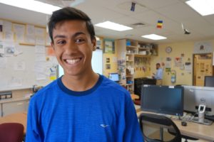 Ossining High School senior John Sukumar