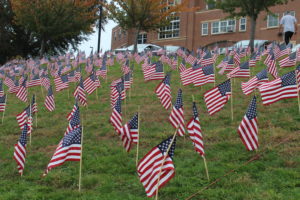 Sleepy Hollow Middle School Veterans Flags