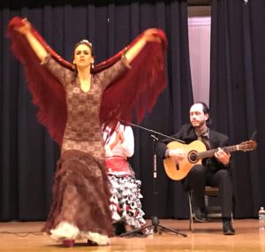 Flamenco instructor Rebecca Thomas shares her love of this art form with Tarrytown’s Morse students.