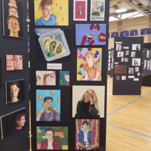 Art Display Screens Showcase Student's Talents - Screenflex